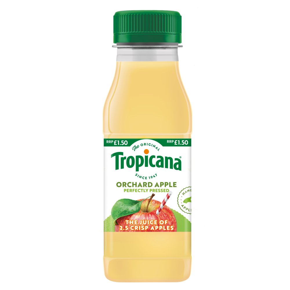 Tropicana Orchard Apple Fruit Juice PMP £1.50 250ml