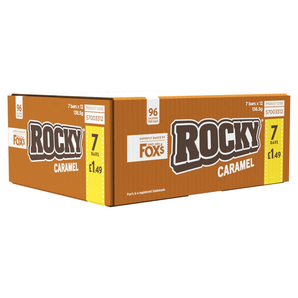Fox's Rocky Caramel 7 x 19.5g (136.5g)