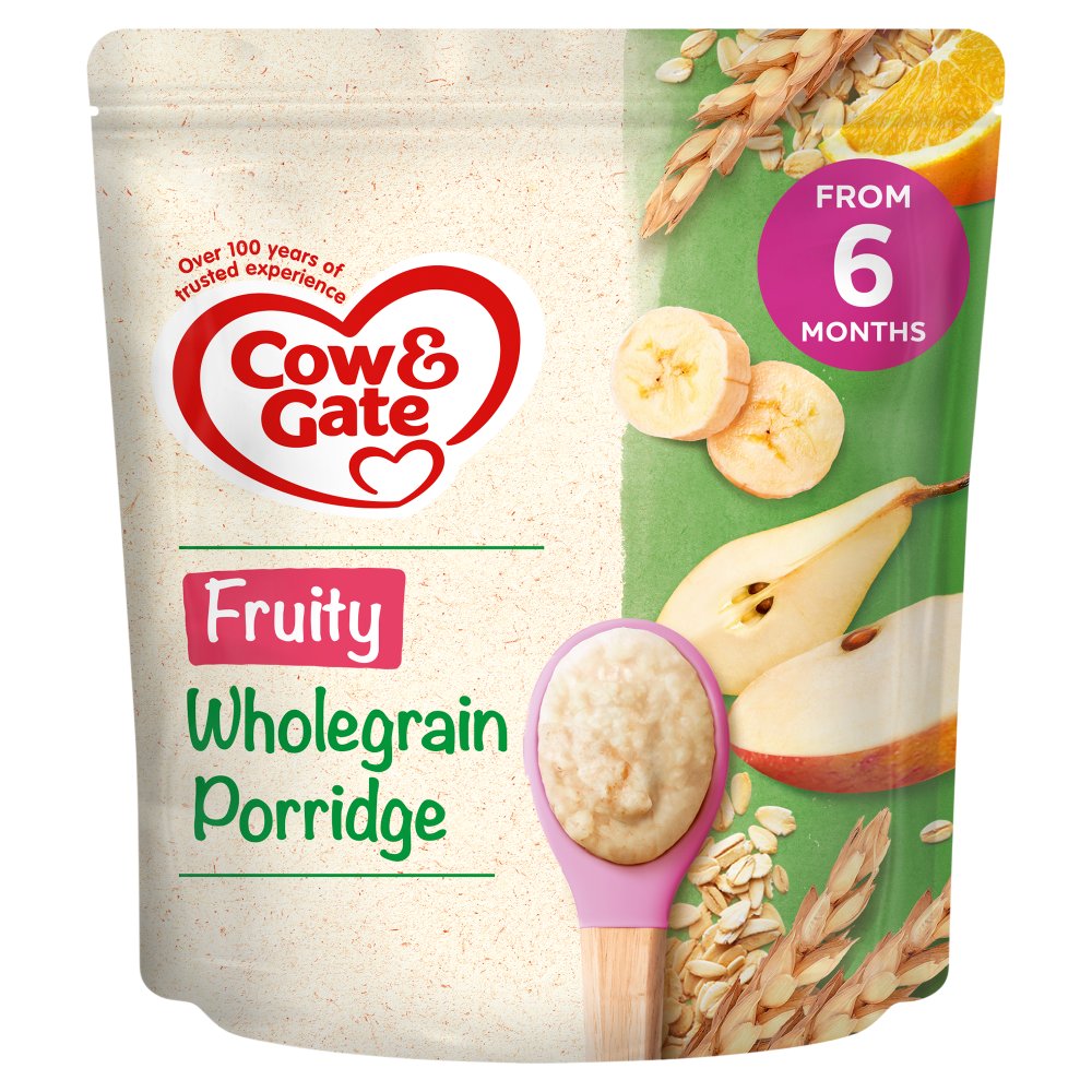 Cow & Gate Fruity Wholegrain Porridge From 6 Months 125g