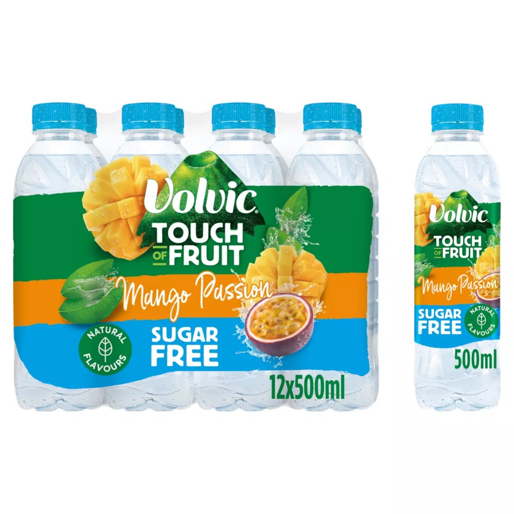 Volvic Touch of Fruit Mango Passion 12 x 500ml