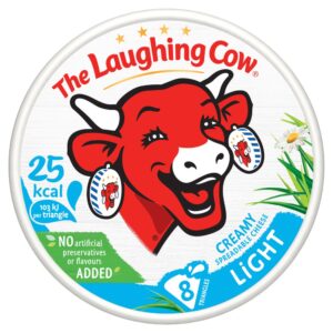 The Laughing Cow Light Cheese Spread Triangles x8 133g