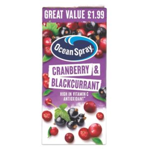 Ocean Spray Cranberry & Blackcurrant juice 1L PMP £1.99