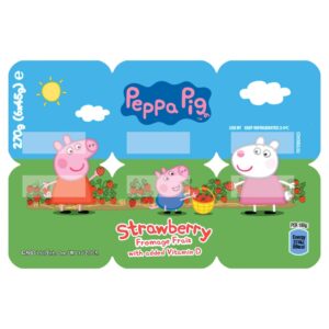 Peppa Pig Kids Strawberry Yoghurt Pots 6 x 45g