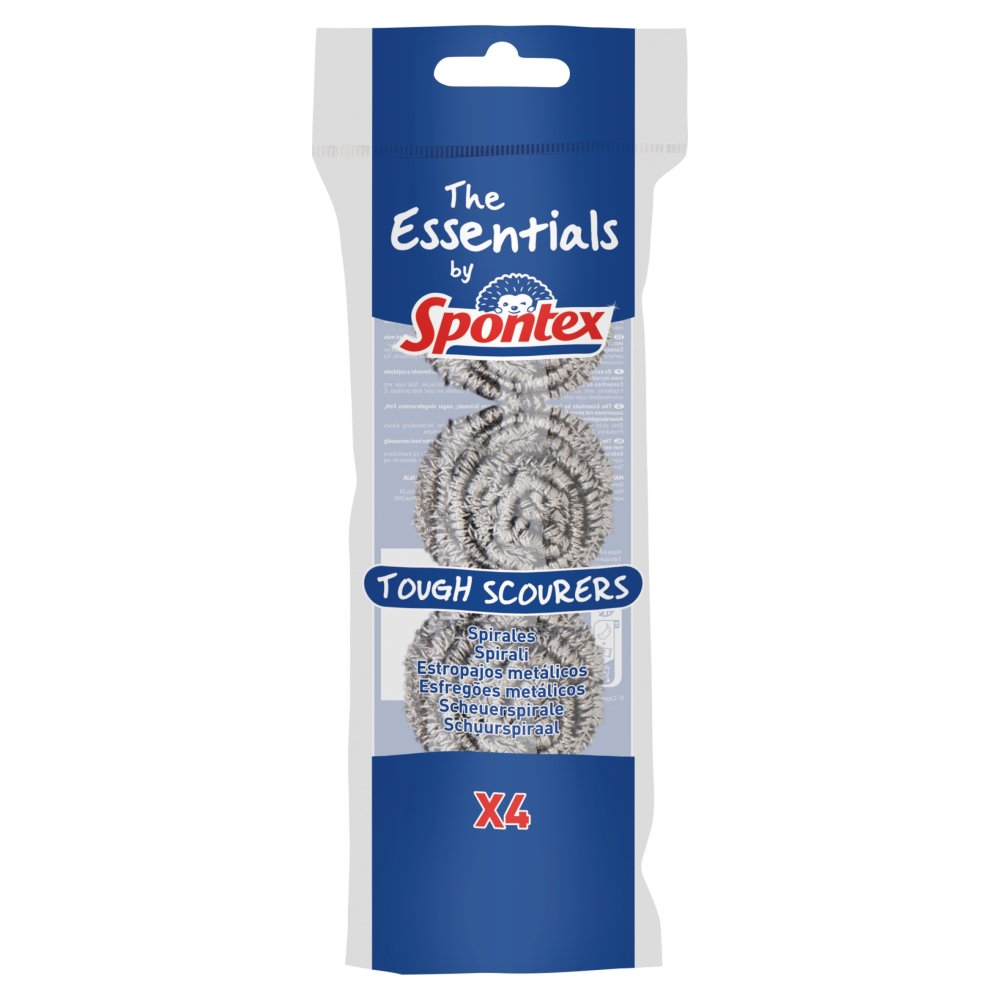 The Essentials by Spontex 4 Tough Scourers
