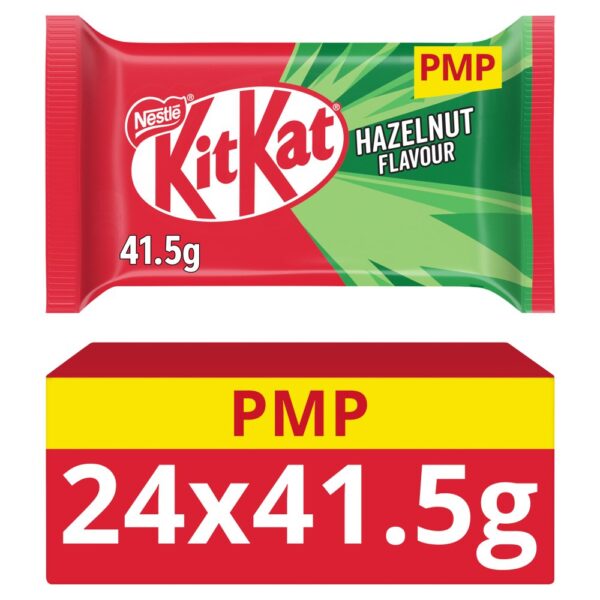 KitKat 4 Finger Hazelnut Chocolate Bar 41.5g PMP 89p