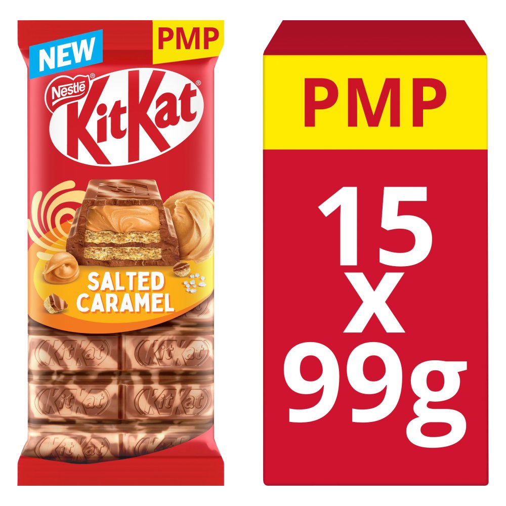 KitKat Salted Caramel Chocolate Sharing Bar 99g PMP £1.50