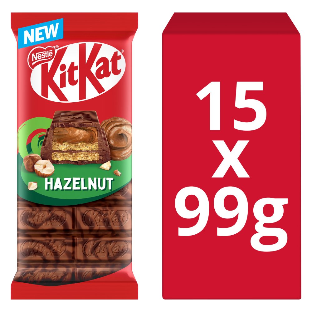 KitKat Hazelnut Chocolate Sharing Bar 99g