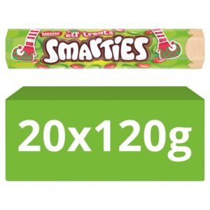 Smarties Elf Treats Milk Chocolate Giant Tube 120g