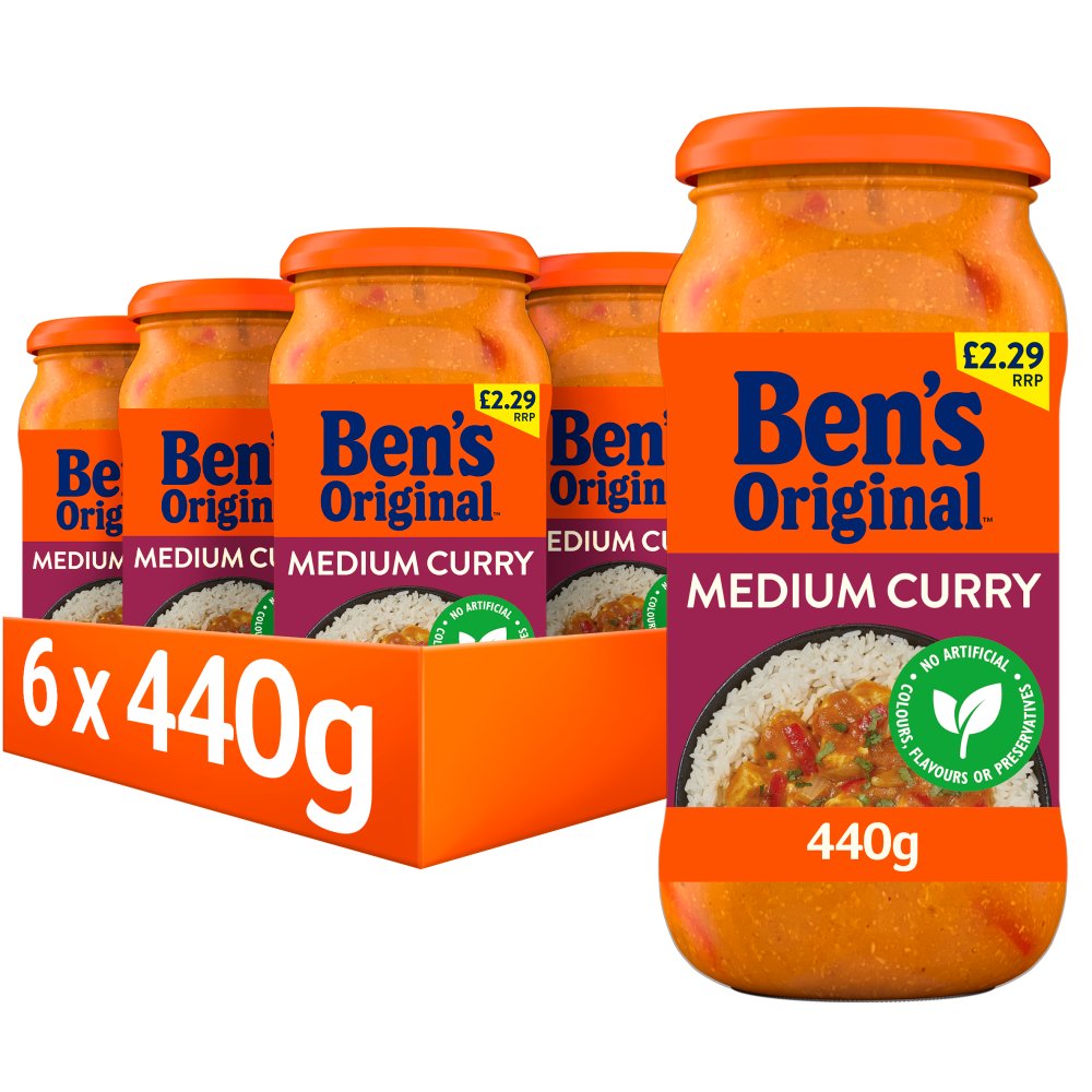 Bens Original Medium Curry Sauce 440g PMP £2.29