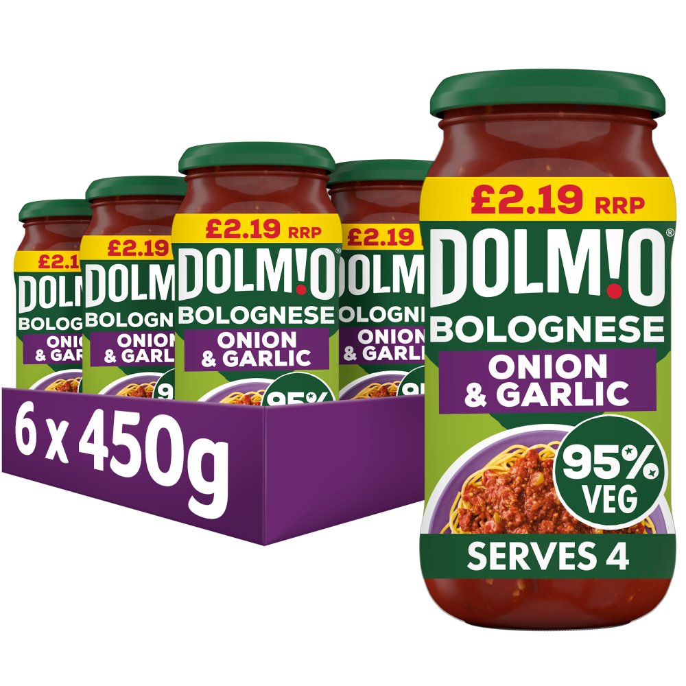 Dolmio Bolognese Onion & Garlic Pasta Sauce 450g PMP £2.19