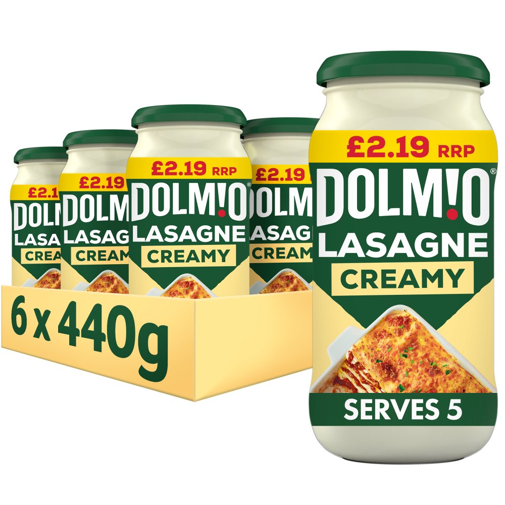 Dolmio Lasagne Creamy White Pasta Sauce 440g PMP £2.19