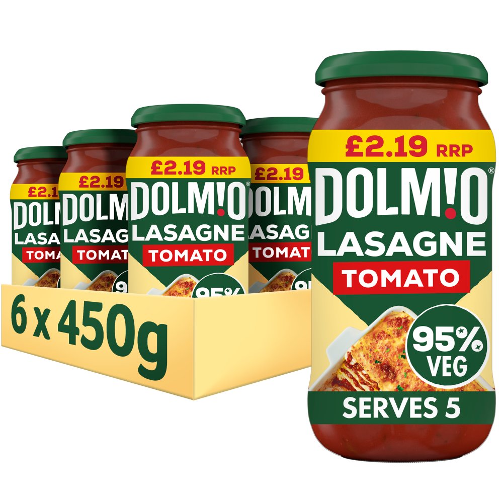 Dolmio Lasagne Red Tomato Pasta Sauce 450g PMP £2.19