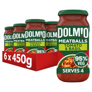 Dolmio Bolognese Meatball Tomato and Basil Pasta Sauce 450g
