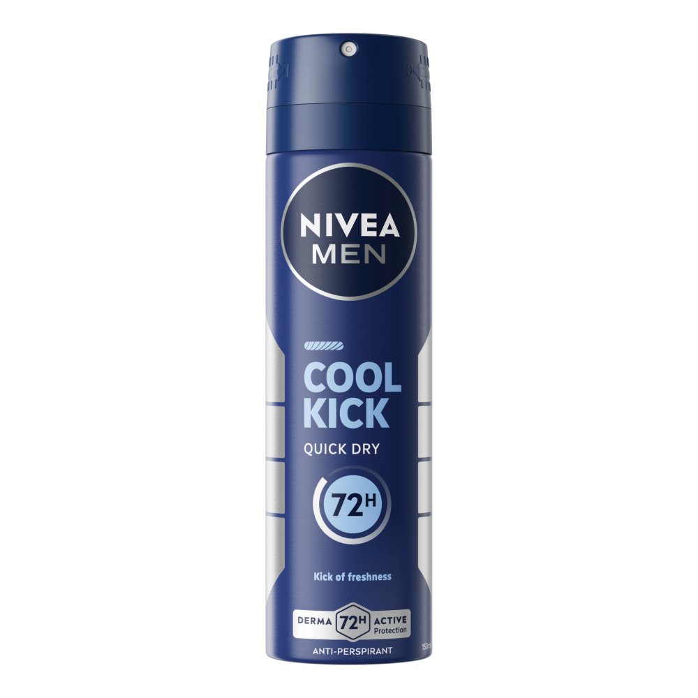 NIVEA NIVEA MEN 72h Cool Kick Anti-perspirant Spray 150ml 150ML