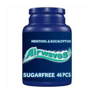 Airwaves Chewing Gum Bottle Menthol & Eucalyptus x46 Pieces