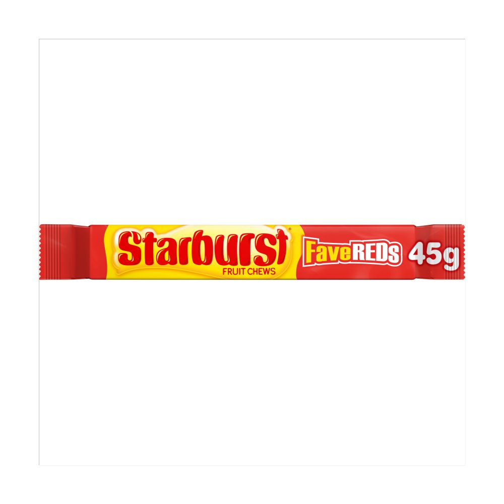 Starburst Fave Reds Chewy Sweets Fruit Flavoured 45g
