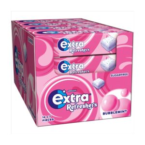 Extra Refreshers Chewing Gum Sugar Free Bubblemint x7 Pieces