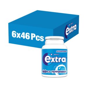 Extra Chewing Gum Bottle Sugar Free Peppermint x46 Pieces