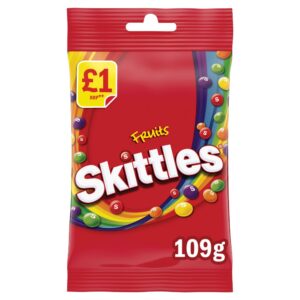 Skittles Vegan Chewy Sweets Fruit Flavoured Treat Bag £1 PMP 109g