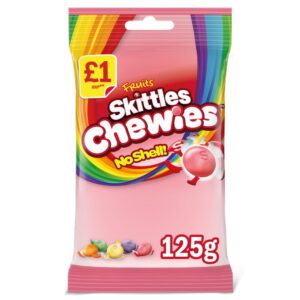 Skittles Chewies Vegan Sweets Fruit Flavoured Treat Bag £1 PMP 125g