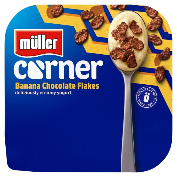 Muller Corner Banana Yogurt with Chocolate Flakes