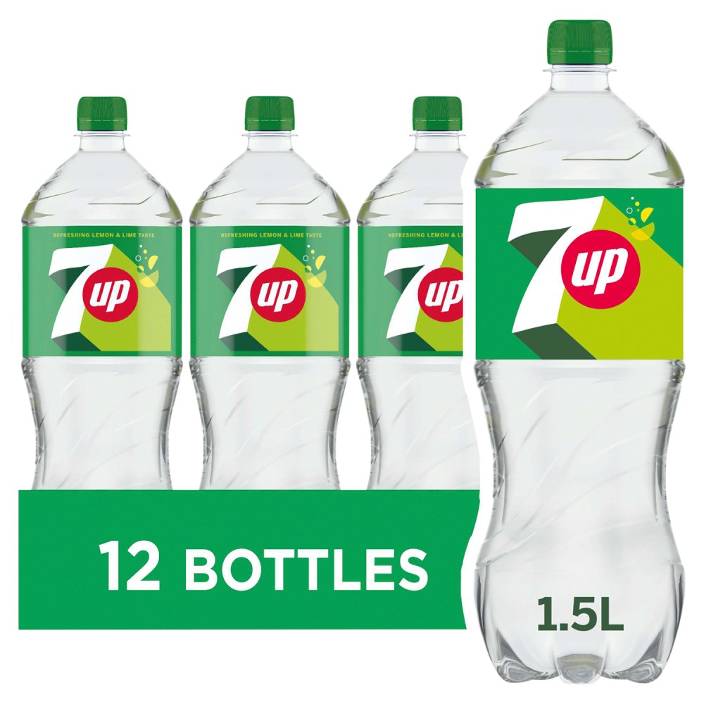 7UP Regular Lemon & Lime Bottles 12 x 1.5L