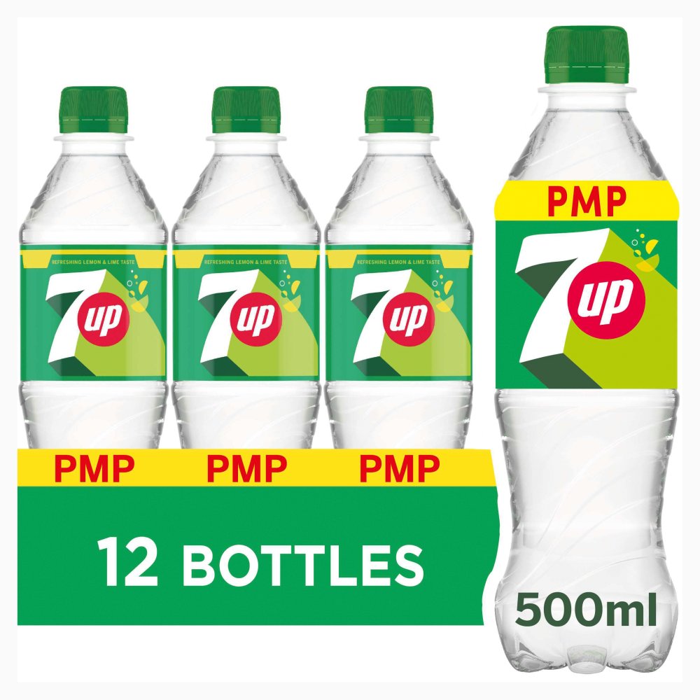 7UP Regular Lemon and Lime Bottle PMP 500ml