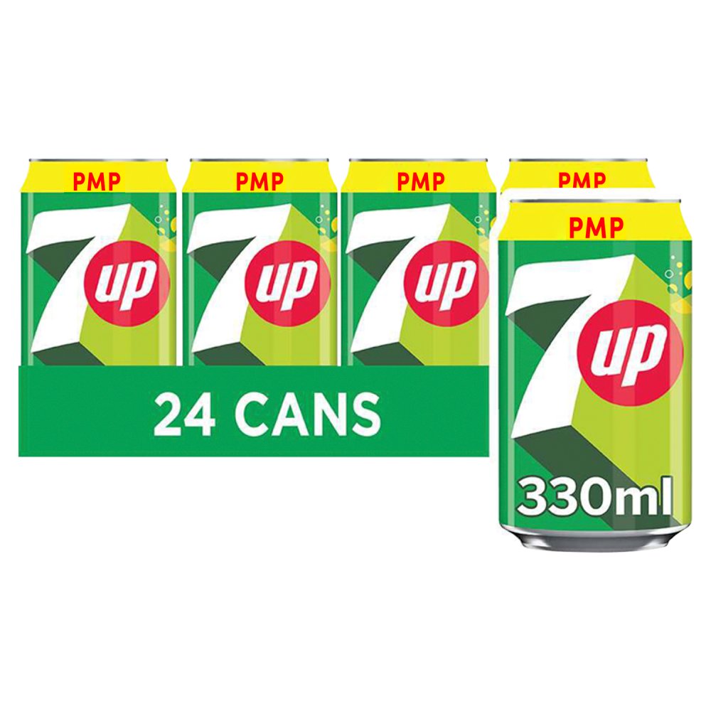 7UP Regular Lemon & Lime Can PMP 330ml
