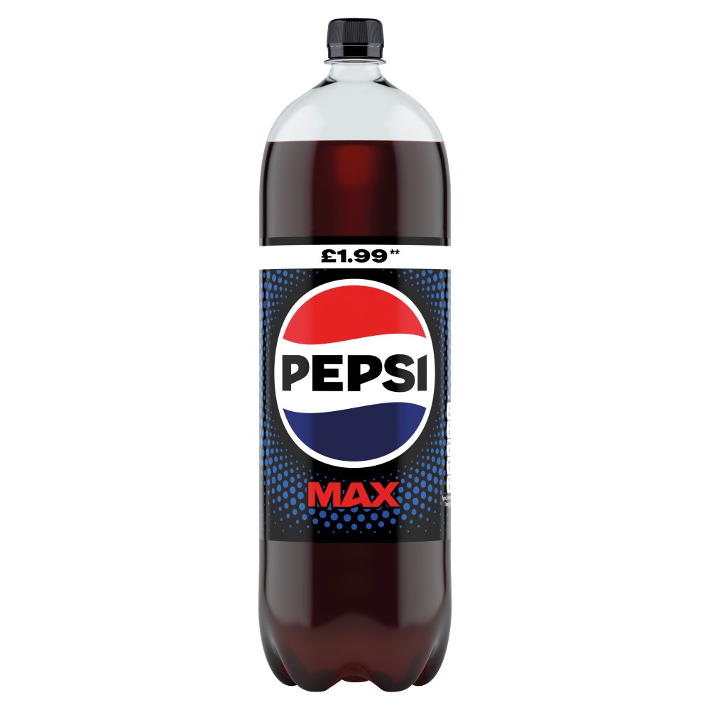 Pepsi Max No Sugar Cola Bottle PMP 2L