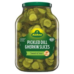 Kühne Pickled Dill Gherkin Slices 2450g