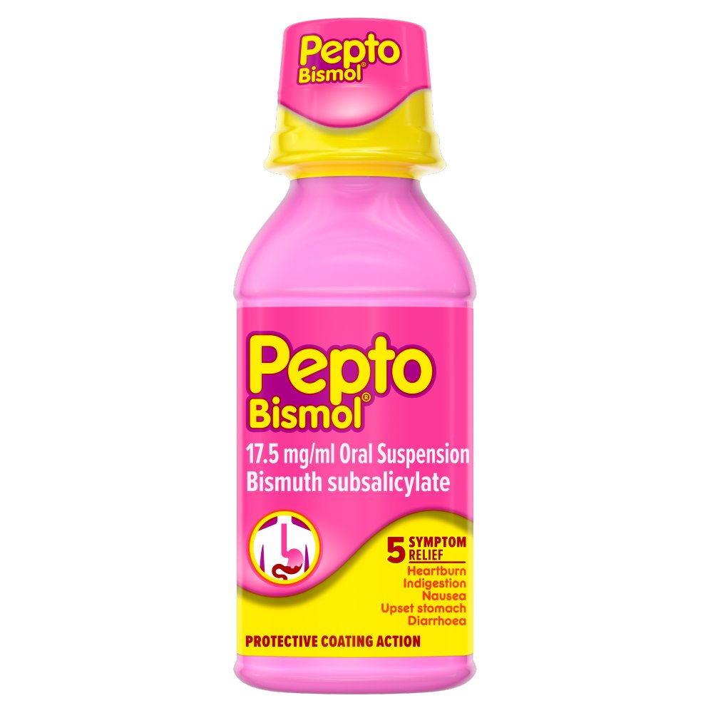 Pepto-Bismol For Nausea, Heartburn, Indigestion, Upset Stomach and Diarrhoea Relief 120ml