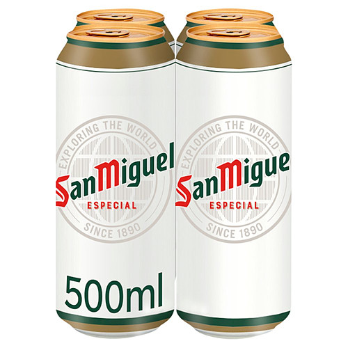 San Miguel Especial Premium Lager 4 x 500ml