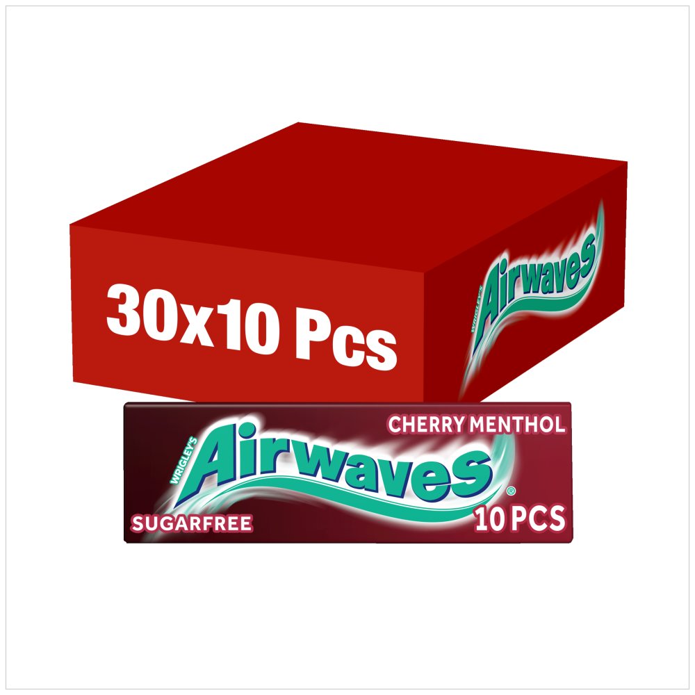 Airwaves Chewing Gum Cherry x10 Pieces