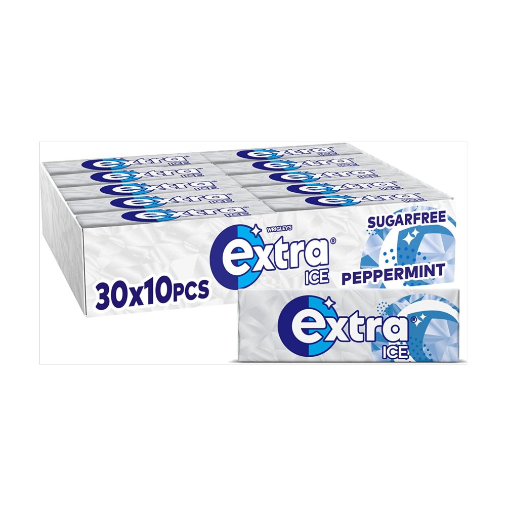 Extra Chewing Gum Sugar Free Ice Peppermint x10 Pieces