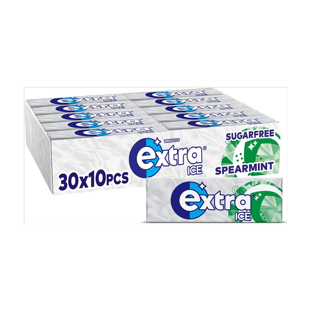 Extra Chewing Gum Sugar Free Ice Peppermint x10 Pieces