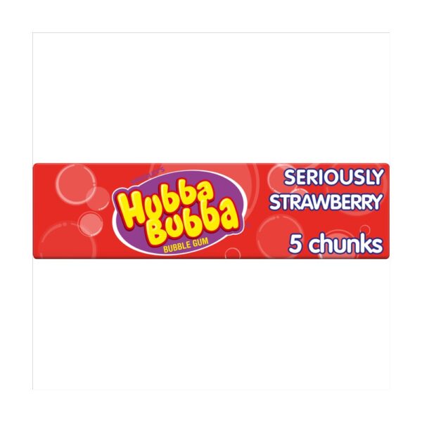 Hubba Bubba Chewing Gum Strawberry x5 Pieces