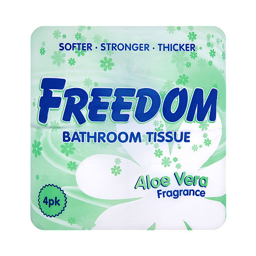 Freedom Bathroom Tissue Aloe Vera Fragrance 4pk