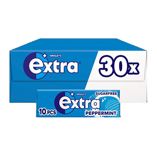 Extra Chewing Gum Sugar Free Peppermint x10 Pieces