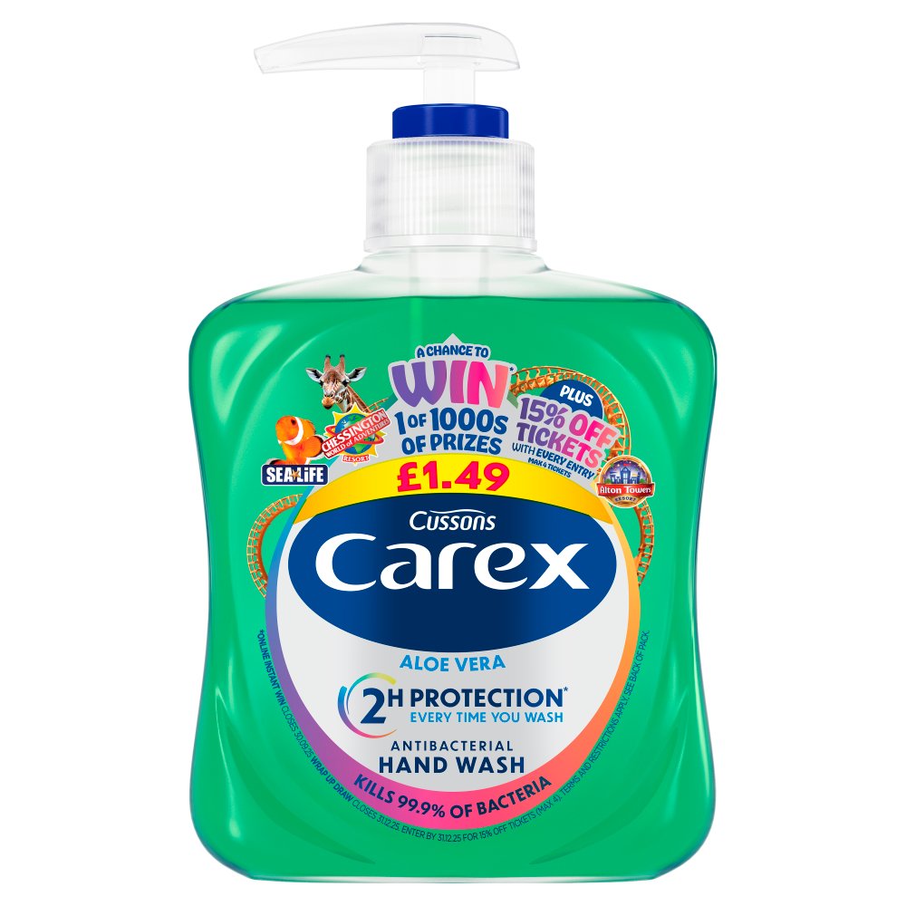 Carex Aloe Vera Antibacterial Hand Wash 250ml
