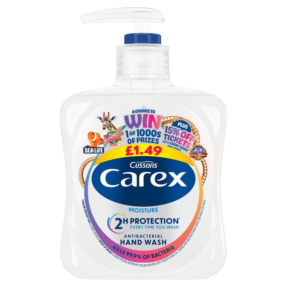 Carex Moisture Antibacterial Hand Wash 250ml