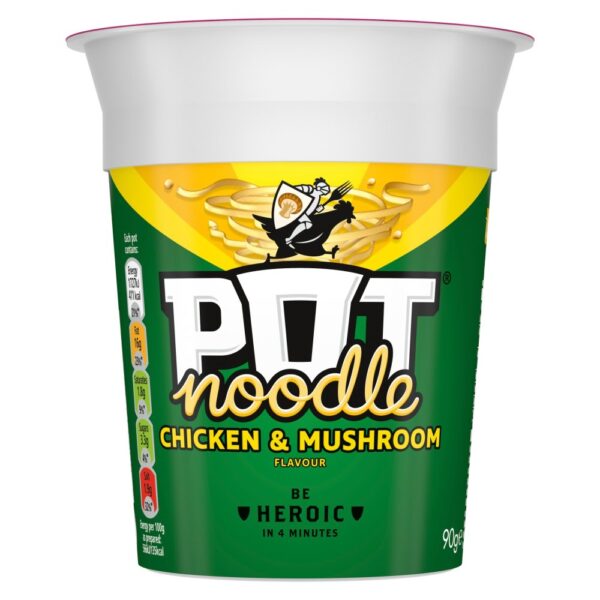 Pot Noodle Standard Pot Noodle Chicken & Mushroom 12x 90 g