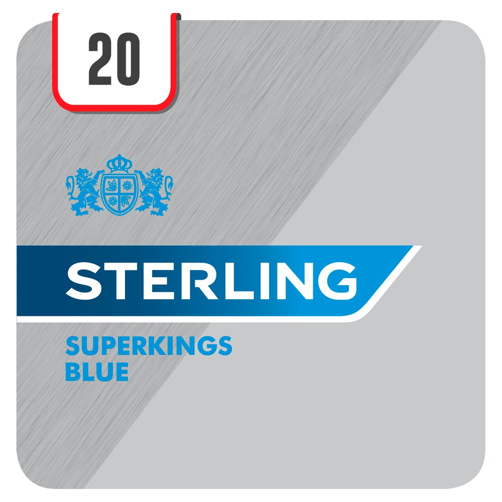 Sterling Superkings Blue 20 Cigarettes