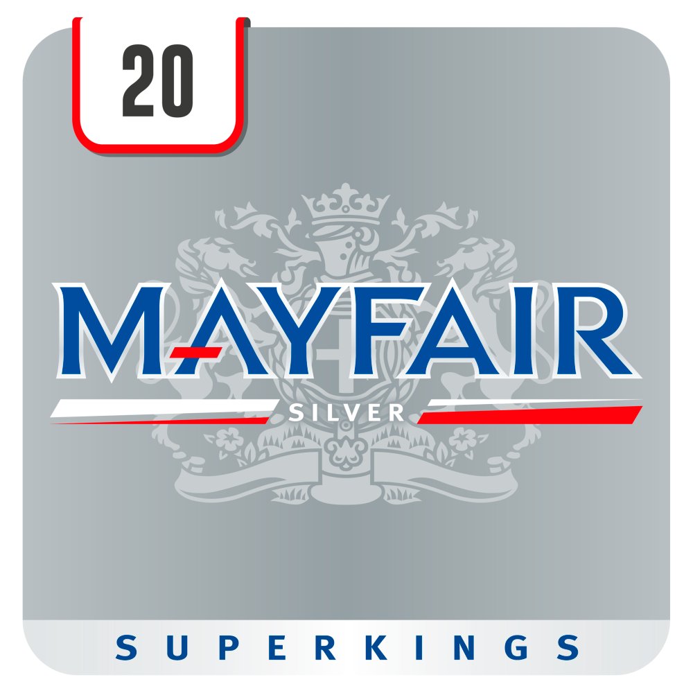 Mayfair 20 Cigarettes Superkings Silver