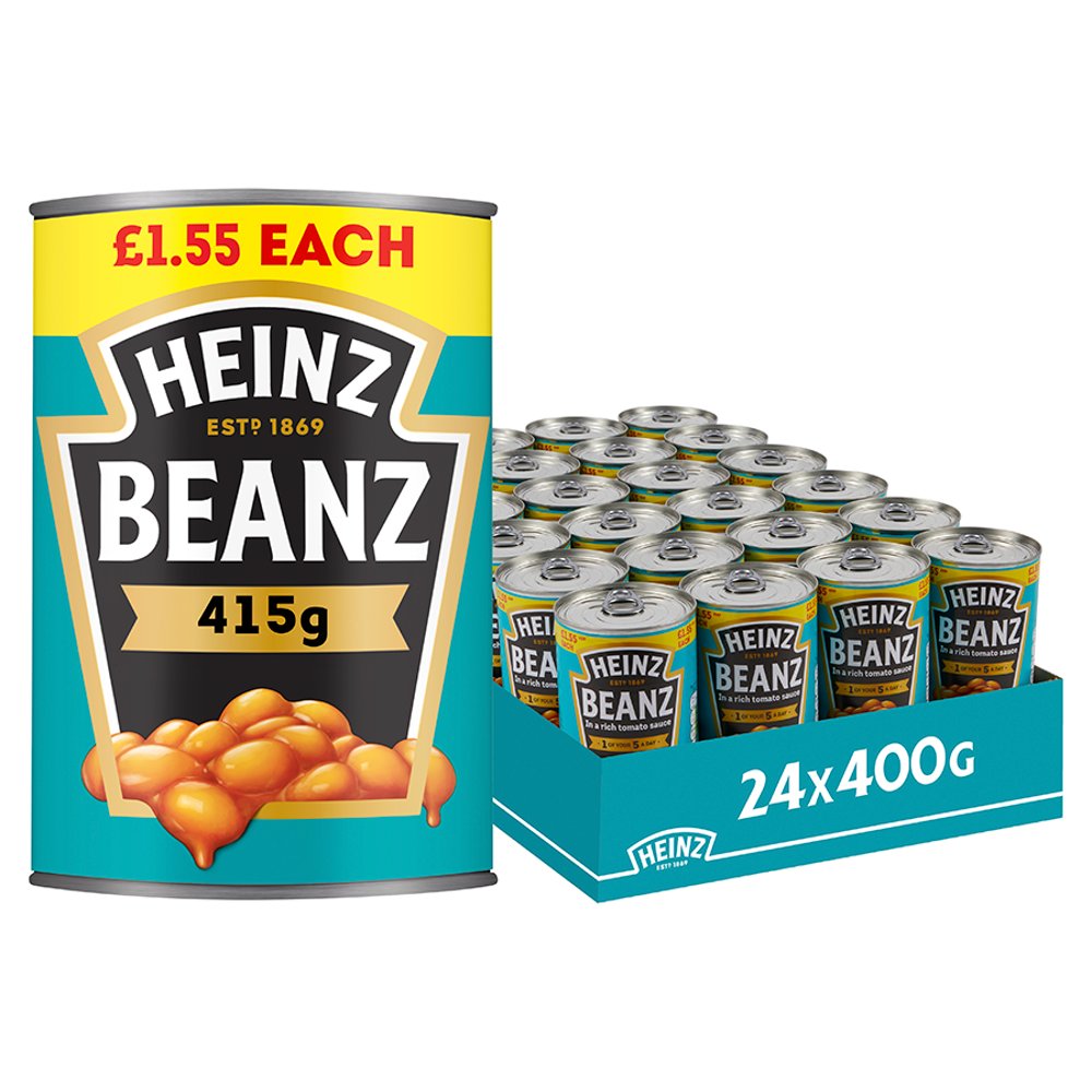 Heinz Baked Beans in a Rich Tomato Sauce PMP 415g