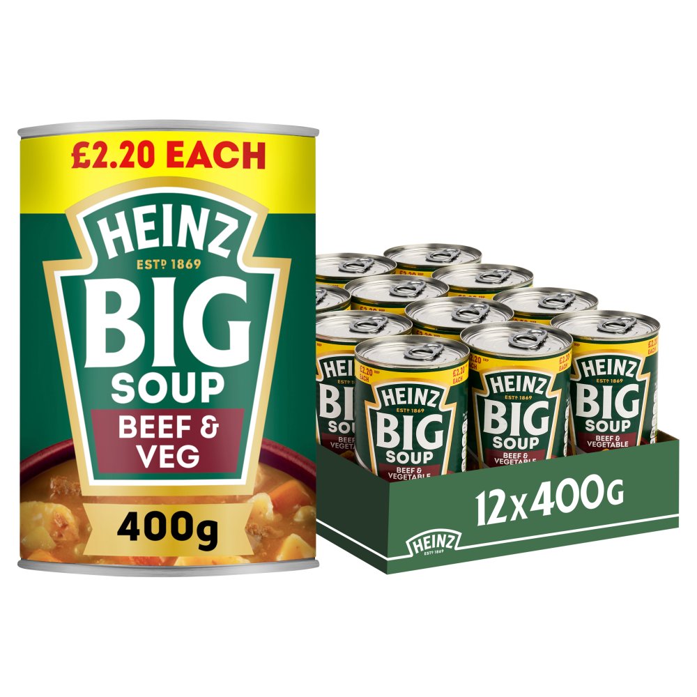 Heinz Big Soup Beef & Vegetable PMP 400g