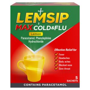 Lemsip Max Cold & Flu Lemon 5 Sachets