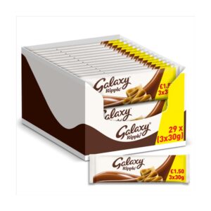 Galaxy Ripple Milk Chocolate Snack Bars Multipack £1.50 PMP 3x30g