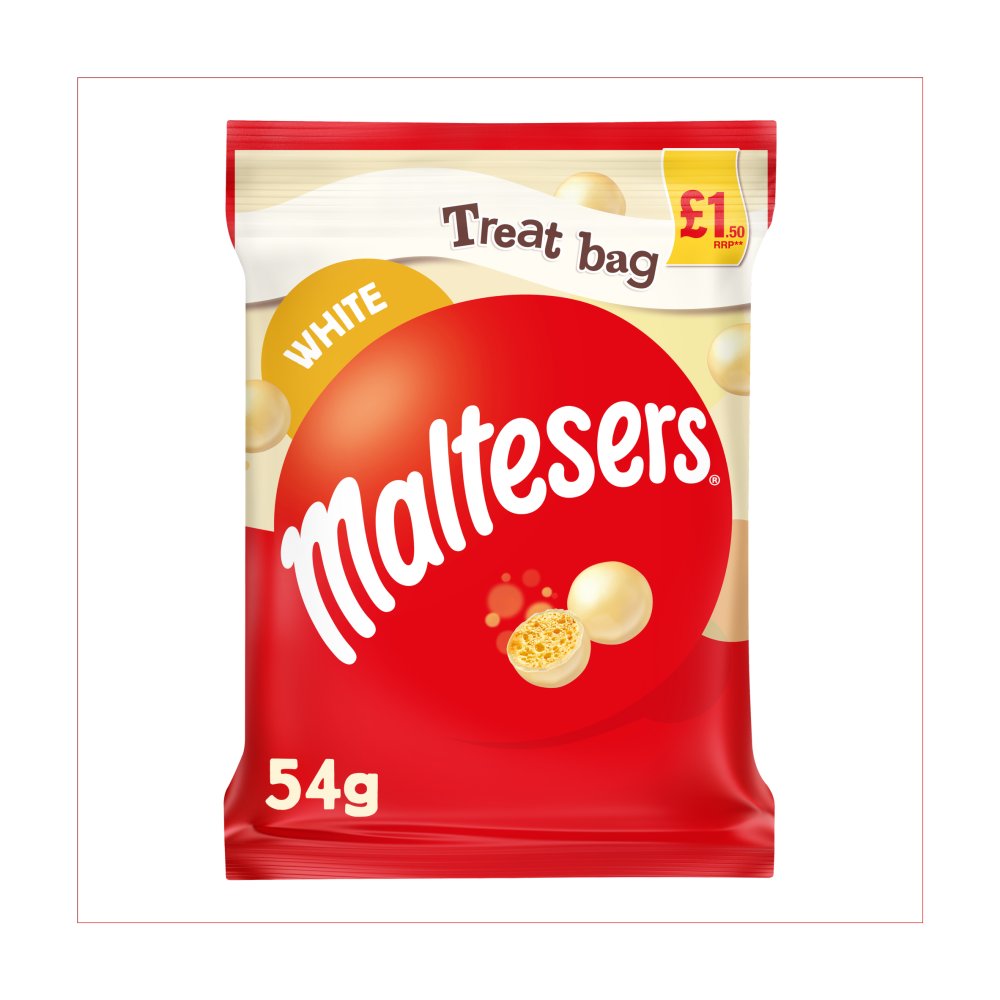 Maltesers Whilte Chocolate & Honeycomb £1.50 PMP Bag 54g