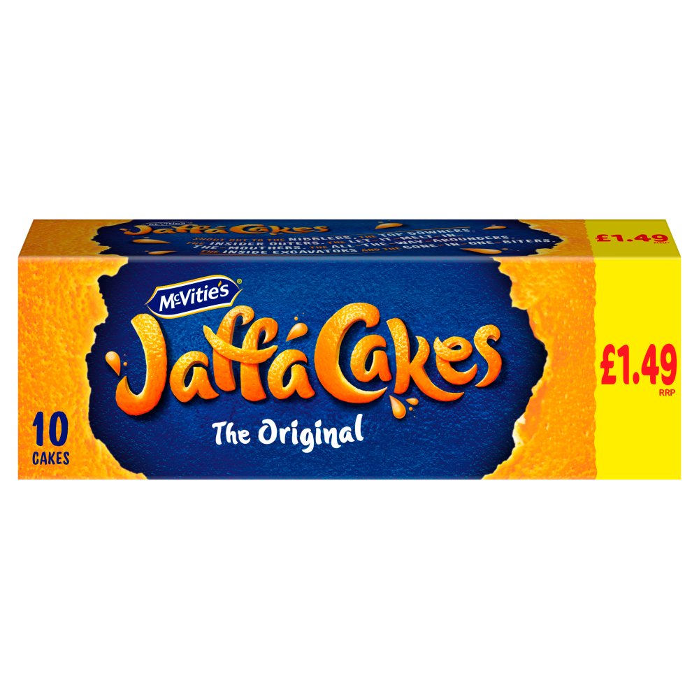 McVitie's Jaffa Cakes Original Chocolate Biscuits 10 Cakes £1.49 PMP, 110g
