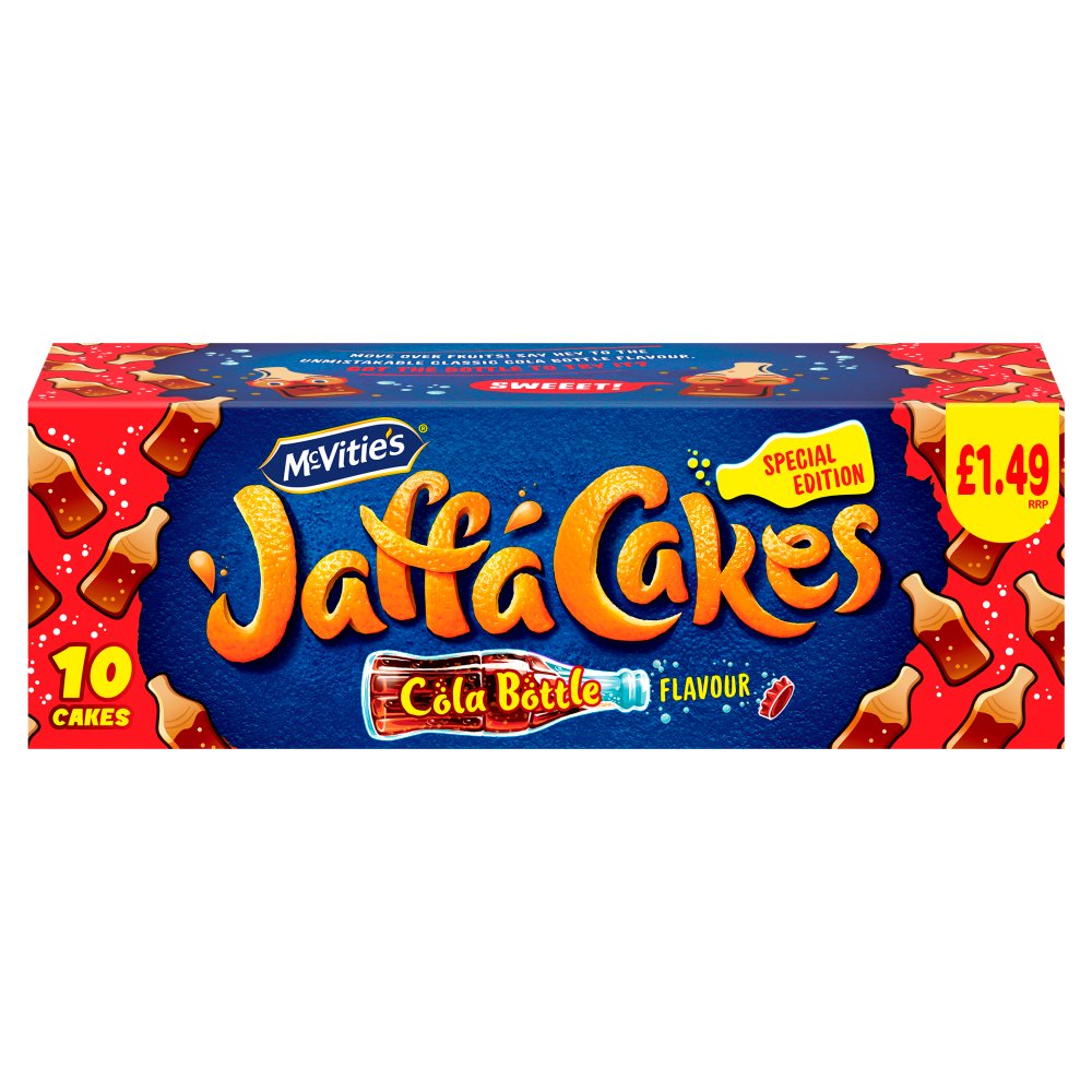 McVitie's Jaffa Cakes Original Chocolate Biscuits Cola Flavour 10 Cakes PMP £1.49